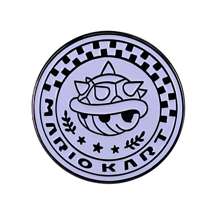 mario kart blaue muschel-anstecknadel