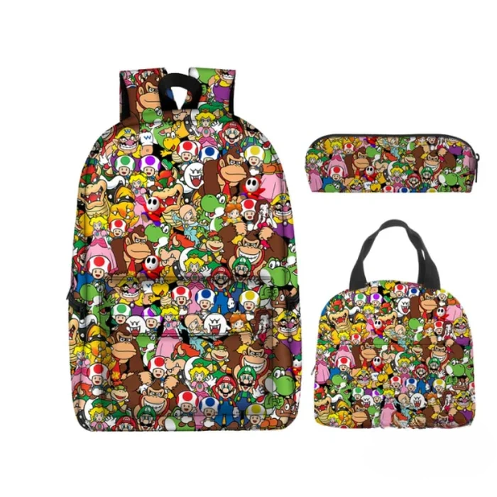 Rucksack-Set Mit Super-Mario-Figuren rucksack-set mit super-mario-figuren
